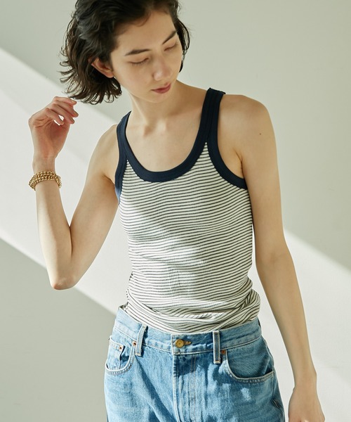 GALLARDAGALANTE（ガリャルダガランテ）の「【Miller】タンクトップ/別注（タンクトップ・レディース・ホワイト/ブラック/ブラック系その他・FREE）」の14枚目の写真