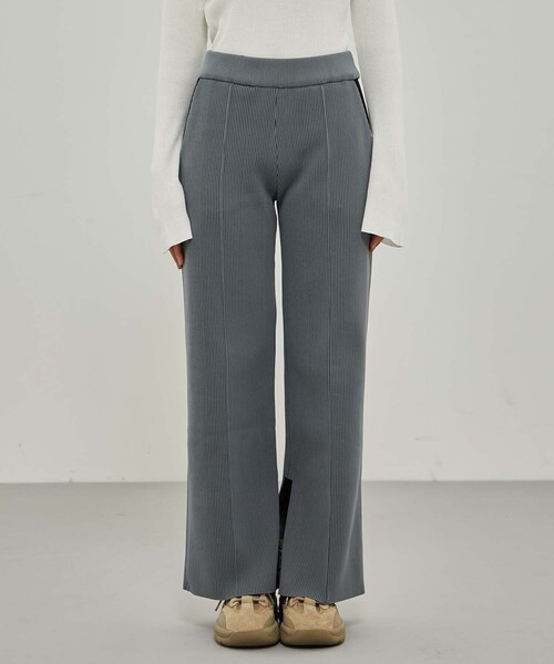 CITY TOKYO（シティトウキョウ）の「カラーコードニットパンツ（その他パンツ・レディース・ライム/オレンジ/ダークグレー・1/2）」の10枚目の写真