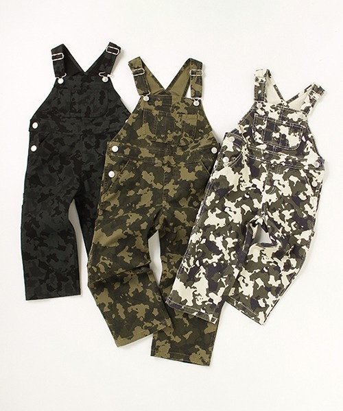 XLARGE KIDS（エクストララージキッズ）の「迷彩柄オーバーオール