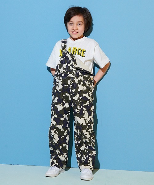 XLARGE KIDS（エクストララージキッズ）の「迷彩柄オーバーオール（サロペット/オーバーオール・キッズ・ホワイト/ブラック/ベージュ・120cm/100cm/110cm/90cm/130cm/140cm）」の18枚目の写真