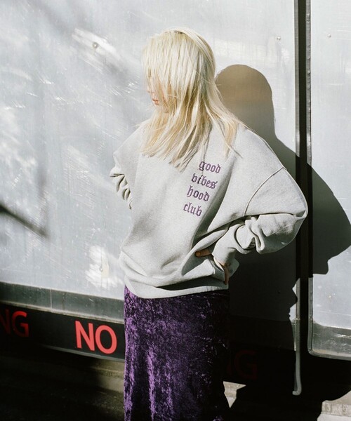 FREAK'S STORE(フリークスストア)の「hood/フッド 別注hood SWEAT/別注フッドスウェットプルオーバー(スウェット・レディース・ブラック/グレー・フリ-)」の8枚目の写真