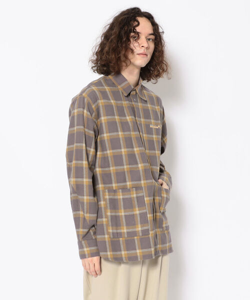 LUSOR(ルーソル)の「LUSOR(ルーソル)BLINDHOOK チェックシャツ(シャツ/ブラウス・メンズ・グレー/ベージュ・MEDIUM/LARGE)」の3枚目の写真