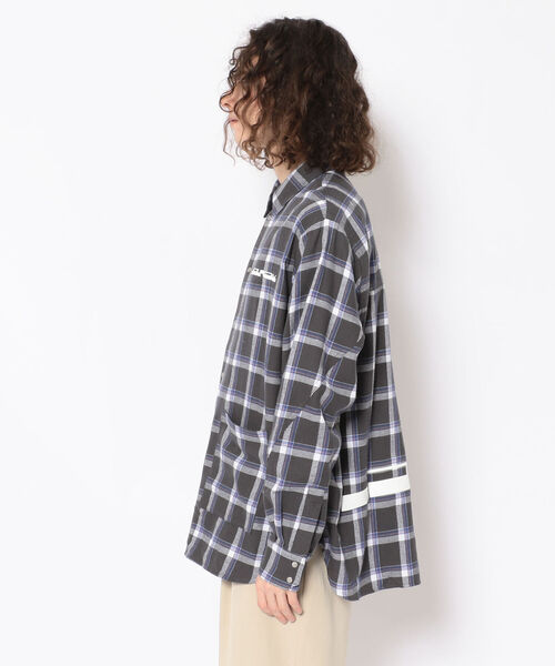 LUSOR(ルーソル)の「LUSOR(ルーソル)BLINDHOOK チェックシャツ(シャツ/ブラウス・メンズ・グレー/ベージュ・MEDIUM/LARGE)」の4枚目の写真