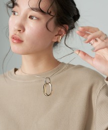 earth music&ecology | メタルフープミックスメッキネックレス(ネックレス)