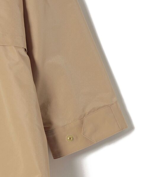 SHIPS(シップス)の「Primary NavyLabel:〈手洗い可能〉スタンドカラーコート(その他アウター・レディース・ブラック/ベージュ・38/36)」の10枚目の写真