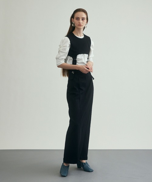 UNITED TOKYO(ユナイテッドトウキョウ)の「セパレートタイトジャンパースカート(ジャンパースカート・レディース・ブラック/アイボリー・1/2)」の18枚目の写真