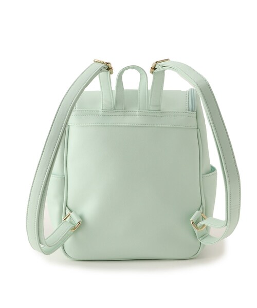 PINK-latte(ピンクラテ)の「◆リボンチャームミニリュック(バックパック/リュック・キッズ・ブラック/ライトグリーン/ライトパープル・00)」の6枚目の写真