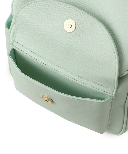 PINK-latte(ピンクラテ)の「◆リボンチャームミニリュック(バックパック/リュック・キッズ・ブラック/ライトグリーン/ライトパープル・00)」の7枚目の写真