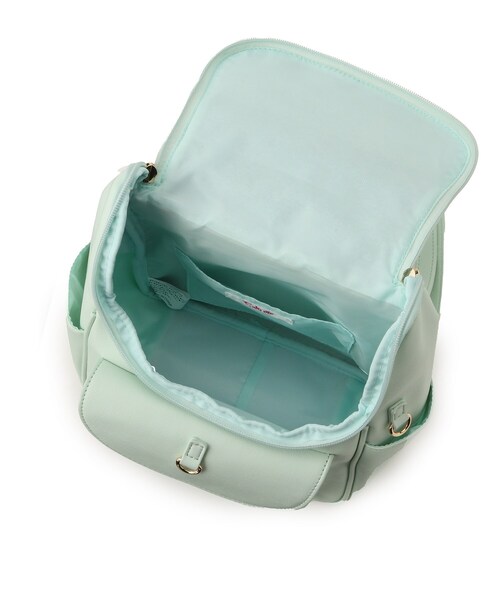 PINK-latte(ピンクラテ)の「◆リボンチャームミニリュック(バックパック/リュック・キッズ・ブラック/ライトグリーン/ライトパープル・00)」の10枚目の写真