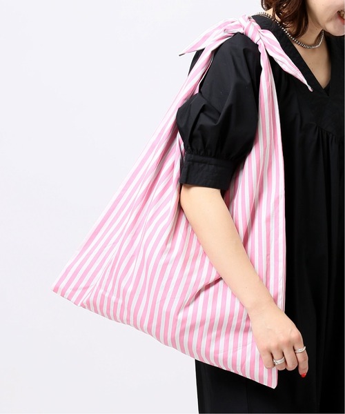 HOLLINGWORTH COUNTRY OUTFITTERS(ホリングワース カントリーアウトフィッターズ)の「【Hollingworth/ホリングワース】Vee Bag(トートバッグ・レディース・ブラック/ネイビー/ピンク・FREE)」の3枚目の写真