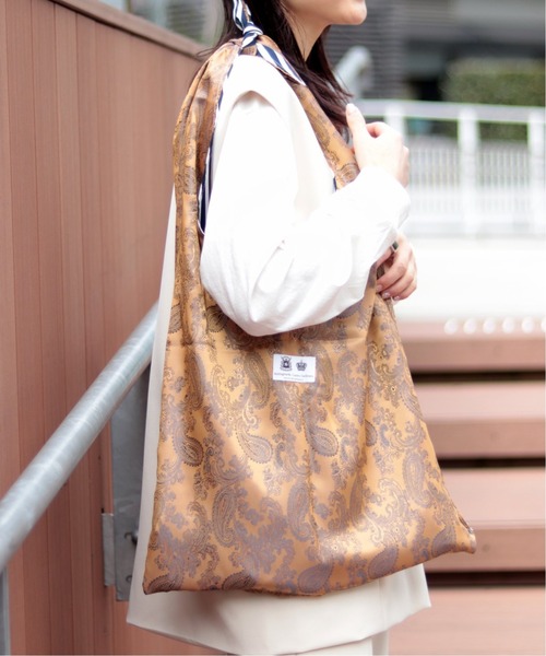 HOLLINGWORTH COUNTRY OUTFITTERS(ホリングワース カントリーアウトフィッターズ)の「【Hollingworth/ホリングワース】Vee Bag(トートバッグ・レディース・ブラック/ネイビー/ピンク・FREE)」の4枚目の写真