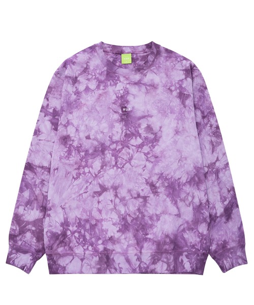 HUF（ハフ）の「TIE DYE BAR LOGO CREW / HUF フリース クルー