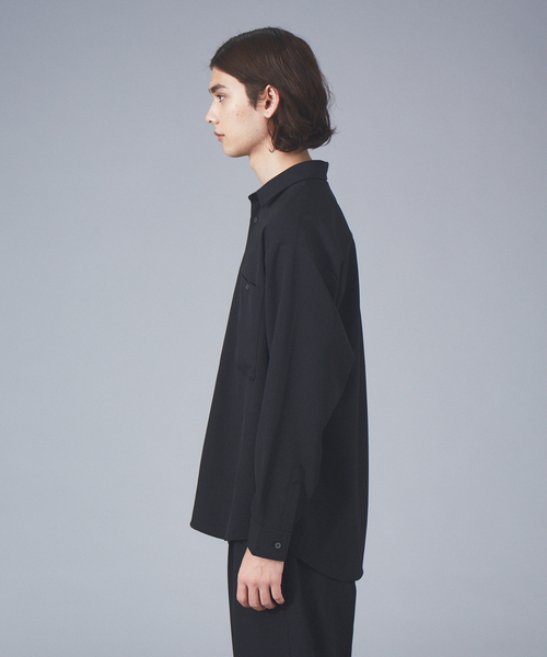 MYSELF ABAHOUSE（マイセルフアバハウス）の「【MYSELF ABAHOUSE】ポリツイル オーバーサイズ レギュラーカラー シャツ（シャツ/ブラウス・メンズ・ブラック/ベージュ/サックスブルー/ピンクベージュ・46/48）」の7枚目の写真