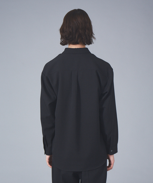 MYSELF ABAHOUSE（マイセルフアバハウス）の「【MYSELF ABAHOUSE】ポリツイル オーバーサイズ レギュラーカラー シャツ（シャツ/ブラウス・メンズ・ブラック/ベージュ/サックスブルー/ピンクベージュ・46/48）」の20枚目の写真