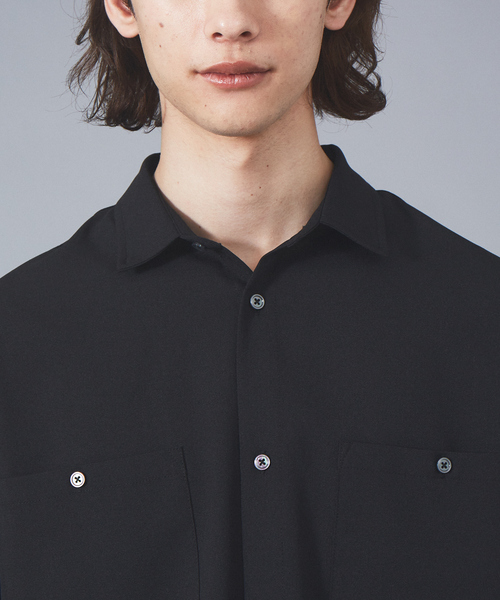 MYSELF ABAHOUSE（マイセルフアバハウス）の「【MYSELF ABAHOUSE】ポリツイル オーバーサイズ レギュラーカラー シャツ（シャツ/ブラウス・メンズ・ブラック/ベージュ/サックスブルー/ピンクベージュ・46/48）」の18枚目の写真