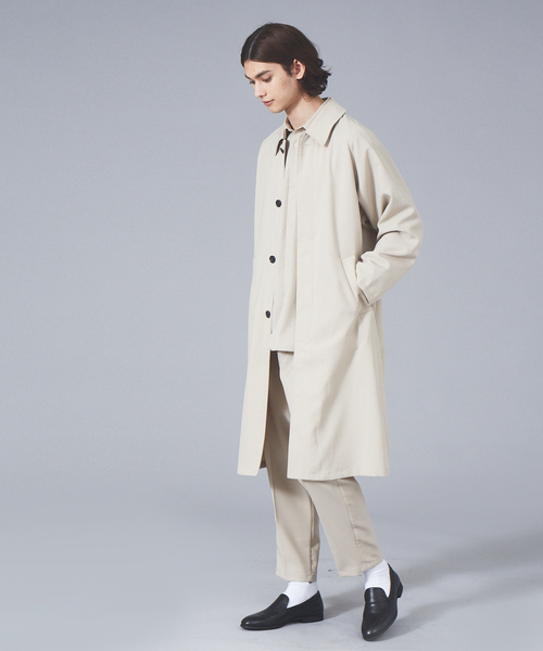 MYSELF ABAHOUSE（マイセルフアバハウス）の「【MYSELF ABAHOUSE】ポリツイル オーバーサイズ レギュラーカラー シャツ（シャツ/ブラウス・メンズ・ブラック/ベージュ/サックスブルー/ピンクベージュ・46/48）」の6枚目の写真