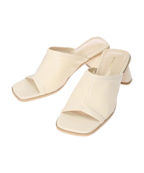 Green　Parks（グリーンパークス）の「・Una gardenia スクエアミュール（サンダル・レディース・ブラック/イエロー/アイボリー・LL/S/M/L）」の13枚目の写真