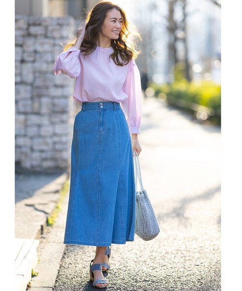 SHOO・LA・RUE(シューラルー)の「◆透かし編みニットバルーントート(トートバッグ・レディース・ブラック/グレー/ブラウン系その他/ベージュ系8・00)」の12枚目の写真