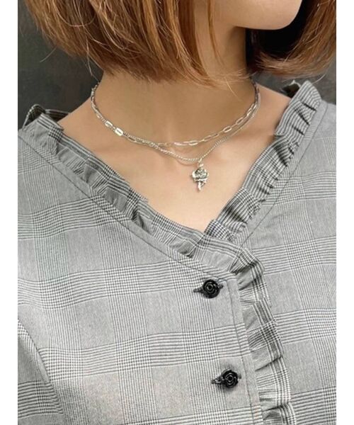 EATME（イートミー）の「ギャザースリーブラッフルブラウス（シャツ/ブラウス・レディース・ブラック/オフホワイト/その他1・FREE）」の16枚目の写真