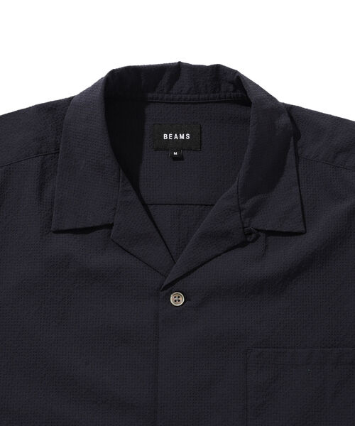 BEAMS（ビームス）の「BEAMS / SOLOTEX(R) オープンカラーシャツ（シャツ/ブラウス・メンズ・ネイビー/グレー/オリーブ・S/M/L/XL）」の14枚目の写真