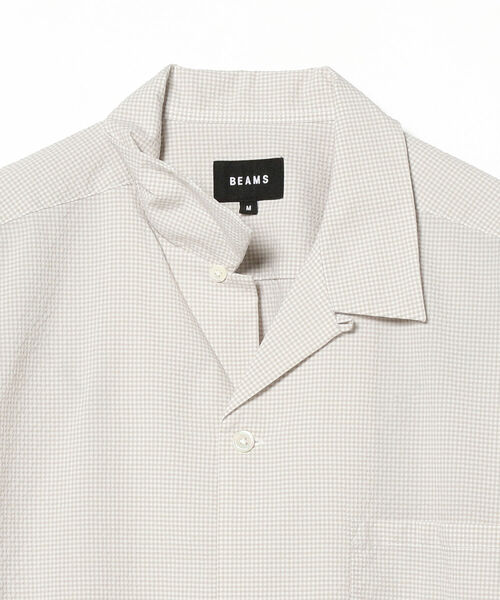 BEAMS（ビームス）の「BEAMS / SOLOTEX(R) オープンカラーシャツ（シャツ/ブラウス・メンズ・ネイビー/グレー/オリーブ・S/M/L/XL）」の20枚目の写真