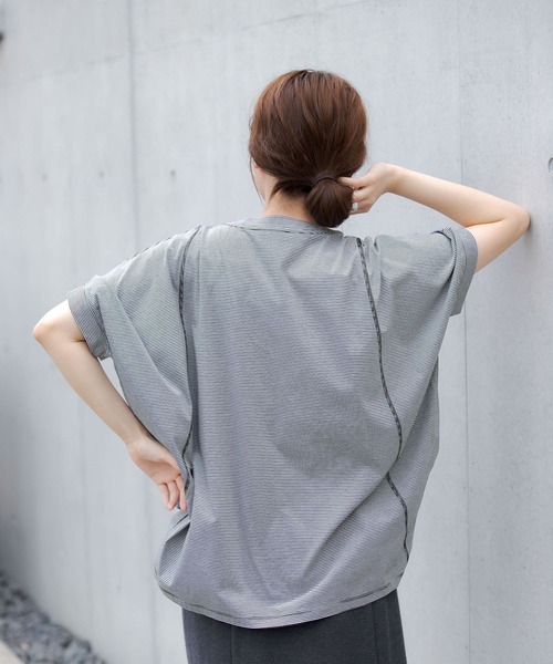 LAATO（ラート）の「DOLMAN CUT T-SHIRTS（Tシャツ/カットソー・レディース・ブラック/グリーン・FREE）」の18枚目の写真
