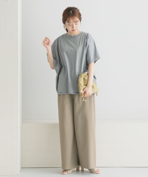 LAATO（ラート）の「DOLMAN CUT T-SHIRTS（Tシャツ/カットソー・レディース・ブラック/グリーン・FREE）」の22枚目の写真