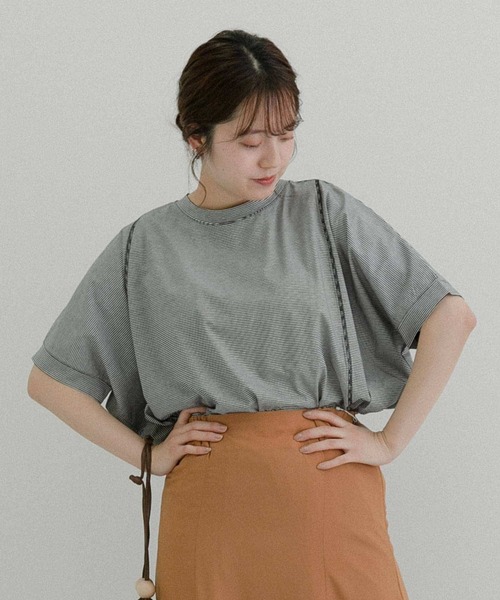 LAATO（ラート）の「DOLMAN CUT T-SHIRTS（Tシャツ/カットソー・レディース・ブラック/グリーン・FREE）」の20枚目の写真