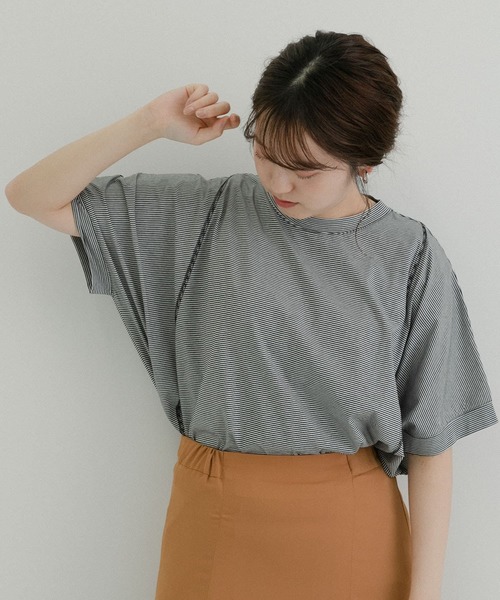 LAATO（ラート）の「DOLMAN CUT T-SHIRTS（Tシャツ/カットソー・レディース・ブラック/グリーン・FREE）」の14枚目の写真