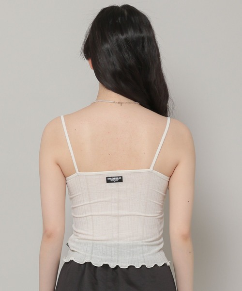 MAGPIEROBIN（マグパイロビン）の「MAGPIE ROBIN／FANCYキャミ　2295269（キャミソール・レディース・ブラック/グリーン/アイボリー・FREE）」の17枚目の写真