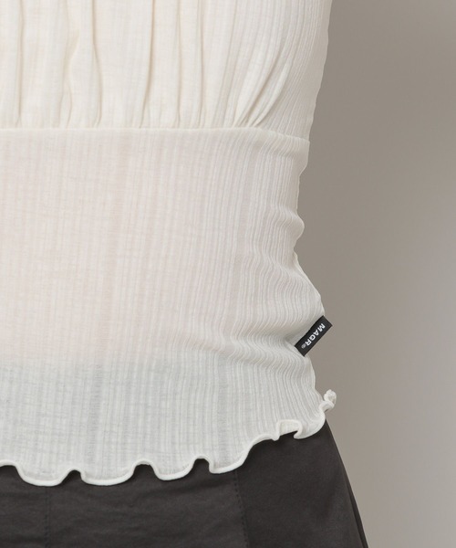 MAGPIEROBIN（マグパイロビン）の「MAGPIE ROBIN／FANCYキャミ　2295269（キャミソール・レディース・ブラック/グリーン/アイボリー・FREE）」の20枚目の写真