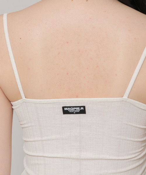 MAGPIEROBIN（マグパイロビン）の「MAGPIE ROBIN／FANCYキャミ　2295269（キャミソール・レディース・ブラック/グリーン/アイボリー・FREE）」の21枚目の写真