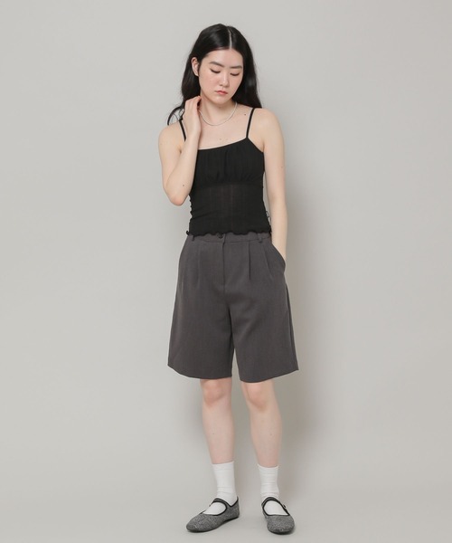 MAGPIEROBIN（マグパイロビン）の「MAGPIE ROBIN／FANCYキャミ　2295269（キャミソール・レディース・ブラック/グリーン/アイボリー・FREE）」の4枚目の写真