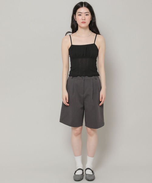 MAGPIEROBIN（マグパイロビン）の「MAGPIE ROBIN／FANCYキャミ　2295269（キャミソール・レディース・ブラック/グリーン/アイボリー・FREE）」の5枚目の写真