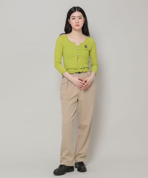 MAGPIEROBIN（マグパイロビン）の「MAGPIE ROBIN／FANCYキャミ　2295269（キャミソール・レディース・ブラック/グリーン/アイボリー・FREE）」の6枚目の写真