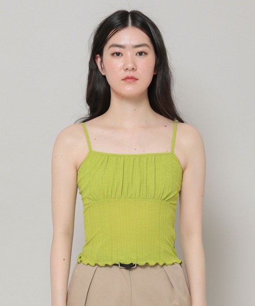 MAGPIEROBIN（マグパイロビン）の「MAGPIE ROBIN／FANCYキャミ　2295269（キャミソール・レディース・ブラック/グリーン/アイボリー・FREE）」の14枚目の写真