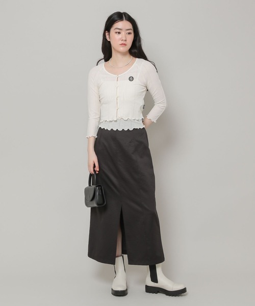 MAGPIEROBIN（マグパイロビン）の「MAGPIE ROBIN／FANCYキャミ　2295269（キャミソール・レディース・ブラック/グリーン/アイボリー・FREE）」の10枚目の写真