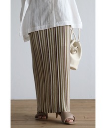 Bonjour Sagan | 【2022 S/S 新作】ストライプニットタイトスカート(スカート)