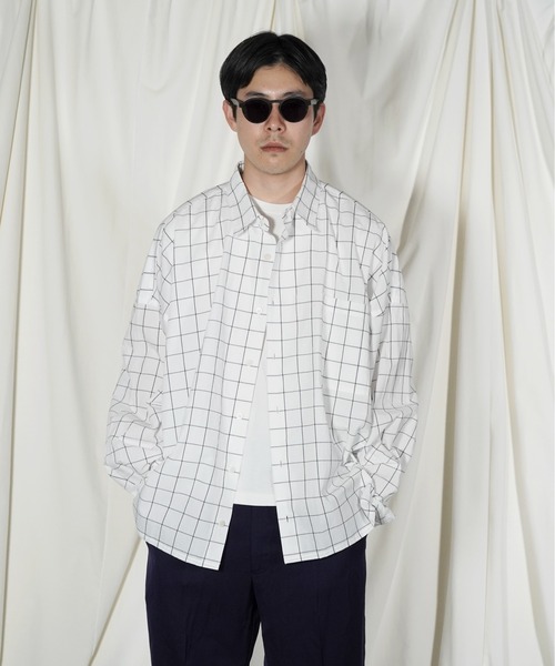 whowhat フーワットWide Shirt ワイドシャツ キュプラコットン whowhat(フーワット) オーバーサイズシャツ 5X SHIRT LONG LENGTH