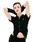 FANCY CLUB�i�t�@���V�[�N���u�j�́uA'GEM/9 × .kom�w FANCY CLUB/�t�@���V�[�N���u�xUNBALANCE WRINKLE COLLAR WARMER SET/�J���[�E�H�[�}�[�Z�b�g�i�V���c/�u���E�X�j�v�b�u���b�N