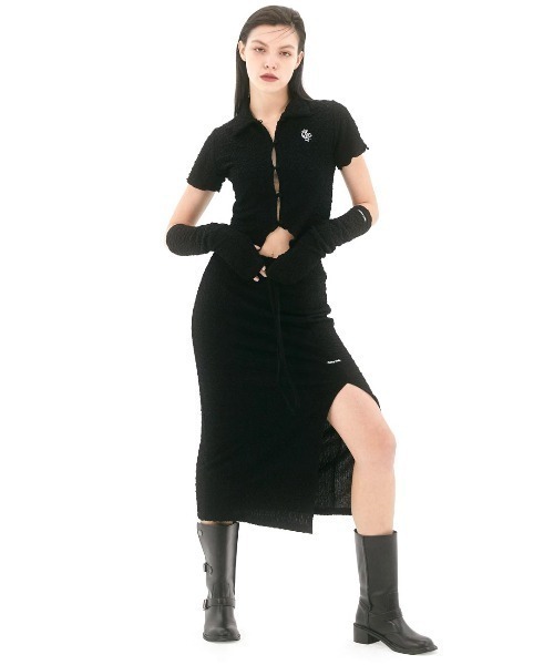 ブラウス シャツ A'GEM/9 × .kom「 FANCY CLUB/ファンシークラブ」UNBALANCE WRINKLE COLLAR WARME FANCY CLUB ブラウス シャツ A'GEM/9 × .kom「 CLUB/ファンシー