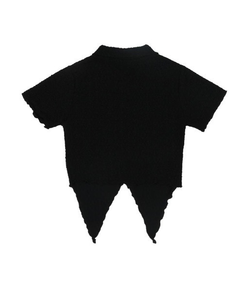 A'GEM/9 × .kom『NASTY FANCY CLUB/ナスティーファンシークラブ』UNBALANCE WRINKLE COLLAR WARMER SET/カラーウォーマーセット（シャツ/ブラウス）｜NASTY FANCY CLUB（ナスティーファンシークラブ）