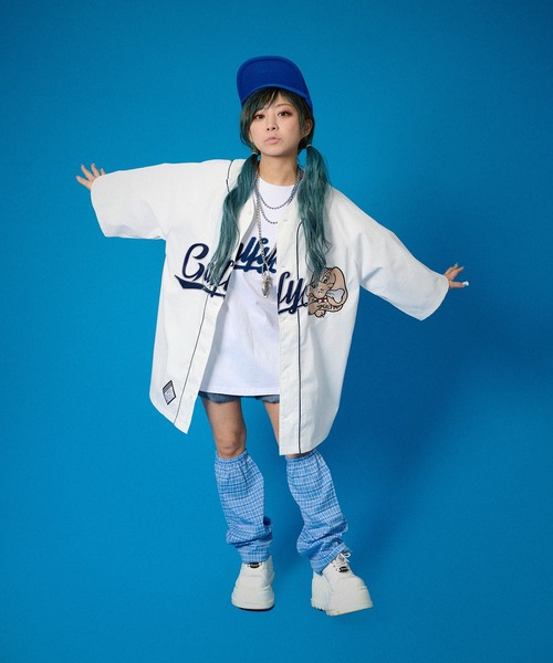 GALFY(ガルフィー)の「GALFY東名阪チームシャツ(Tシャツ/カットソー・メンズ・ホワイト/グレー/ストライプ・L/XL)」の4枚目の写真