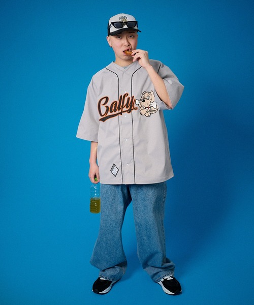 GALFY(ガルフィー)の「GALFY東名阪チームシャツ(Tシャツ/カットソー・メンズ・ホワイト/グレー/ストライプ・L/XL)」の16枚目の写真