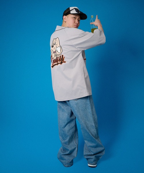 GALFY(ガルフィー)の「GALFY東名阪チームシャツ(Tシャツ/カットソー・メンズ・ホワイト/グレー/ストライプ・L/XL)」の13枚目の写真