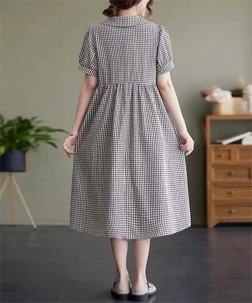 ギンガムチェックワンピース（ワンピース）｜Dream garden