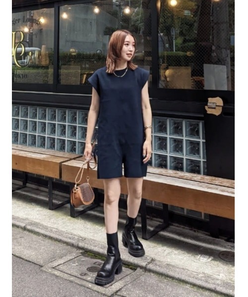 MOUSSY（マウジー）の「MILANO RIB MINI ロンパース（つなぎ 