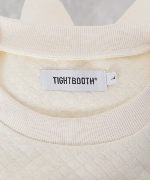 TIGHTBOOTH PRODUCTION（タイトブースプロダクション）の「【TBPR/タイトブースプロダクション】QUILTING CREW SWEAT（スウェット・メンズ・ブラック/アイボリー・MEDIUM/LARGE）」の15枚目の写真