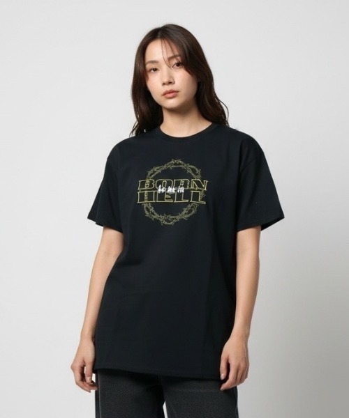 A.en(エイエン )の「Born To Be In Hell Tee(Tシャツ/カットソー・メンズ・ブラック・M/XXL/L/S/XL)」の6枚目の写真