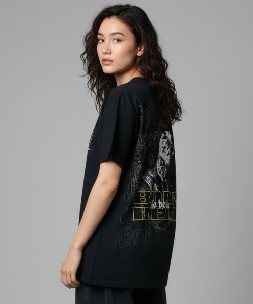 A.en(エイエン )の「Born To Be In Hell Tee(Tシャツ/カットソー・メンズ・ブラック・M/XXL/L/S/XL)」の8枚目の写真